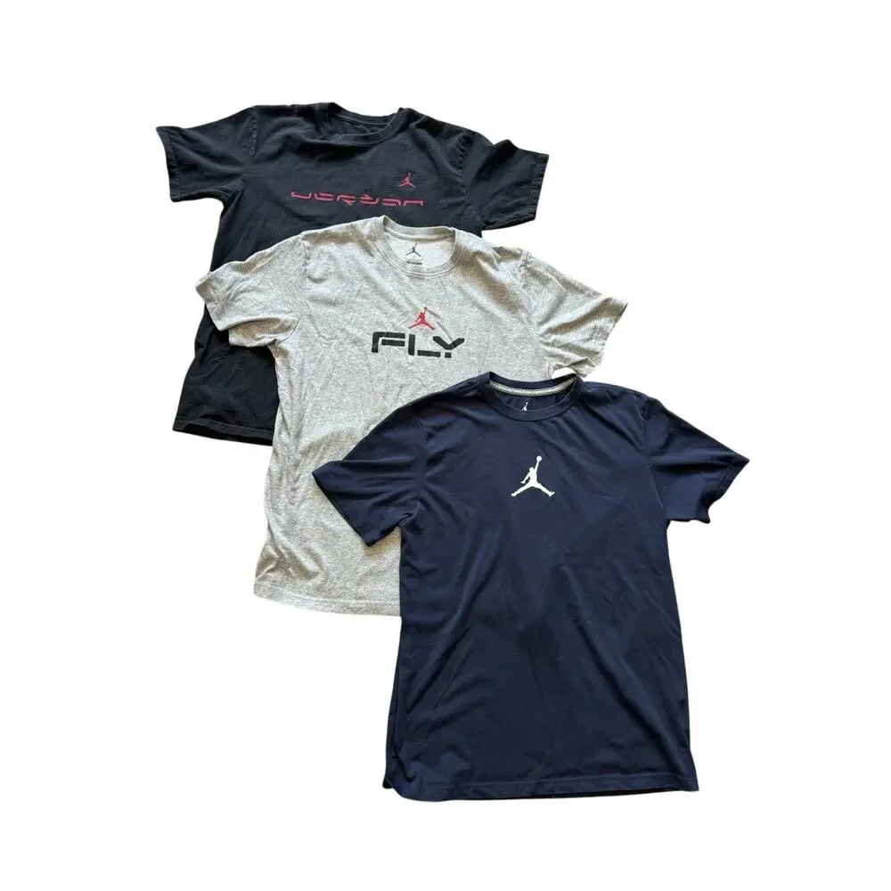 Vintage Y2K Air Jordan Flight Jumpman Graphic T-Shirts Men's Size Large Set of 3